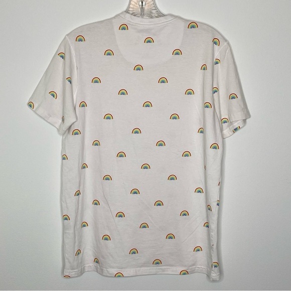 Free Planet Rainbow Print Crew Neck T-Shirt - Picture 2 of 6